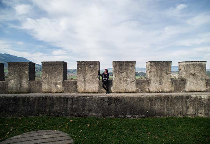 gruyeres city walls fortress