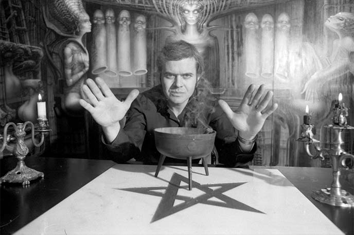 hr giger satanism occult pentagram