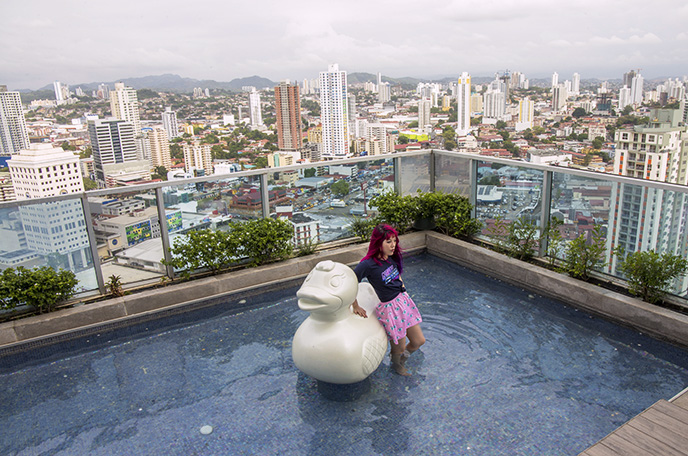 rooftop swimming pool panama city