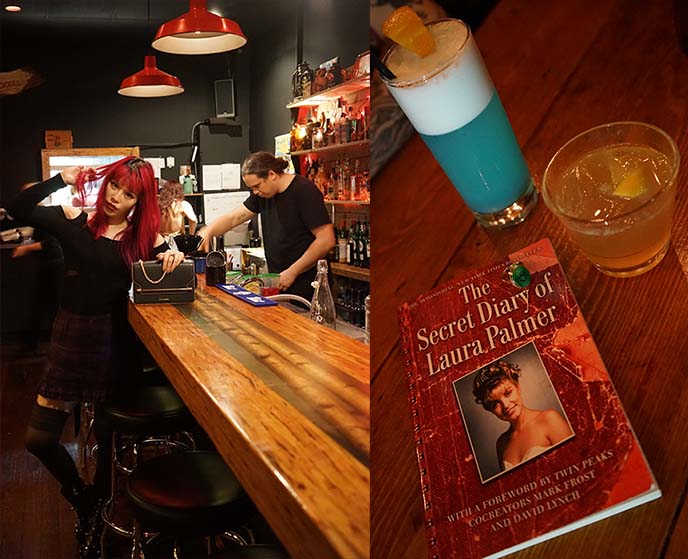 laura palmer book, twin peaks cocktails