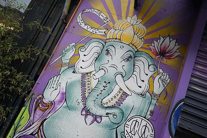 ganesha mural hippie san fran haight