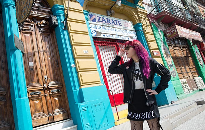 colorful buildings la boca art barrio