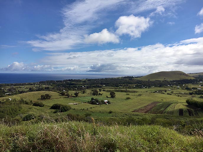 easter island panorama ocean view