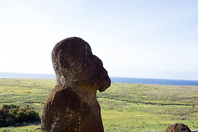 tukuturi kneeling seated moai beard