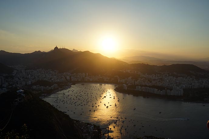 sunset sugarloaf mountain view