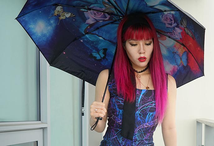 colorful luxury umbrella parasol