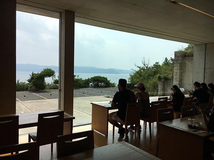 chichu naoshima cafe interior