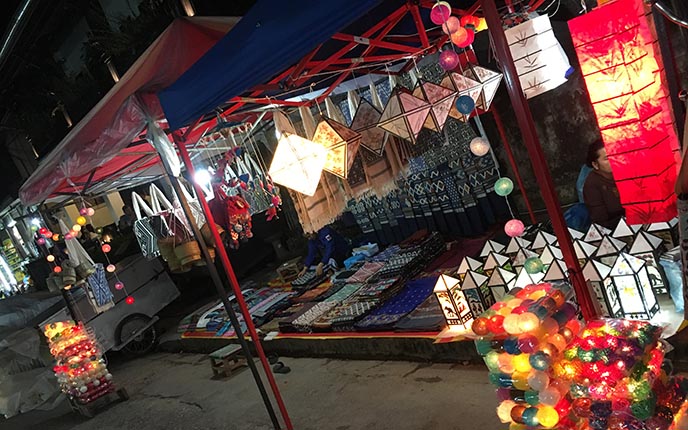 night market luang prabang laos