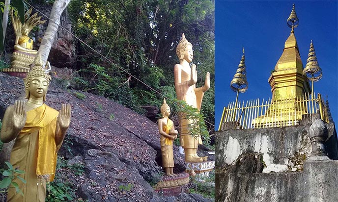 phousi mountain luang prabang gold stupa