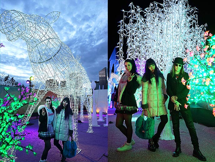 aurora winter festival vancouver, aurora winter fest christmas lights, xmas holiday markets vancouver bc