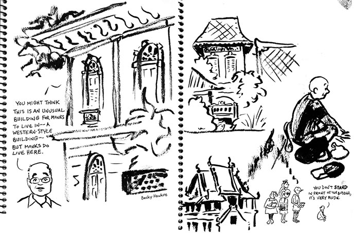 thai traveling drawings