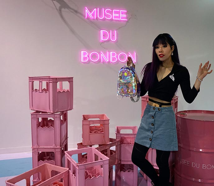 musee du bonbon, instagram backdrops walls