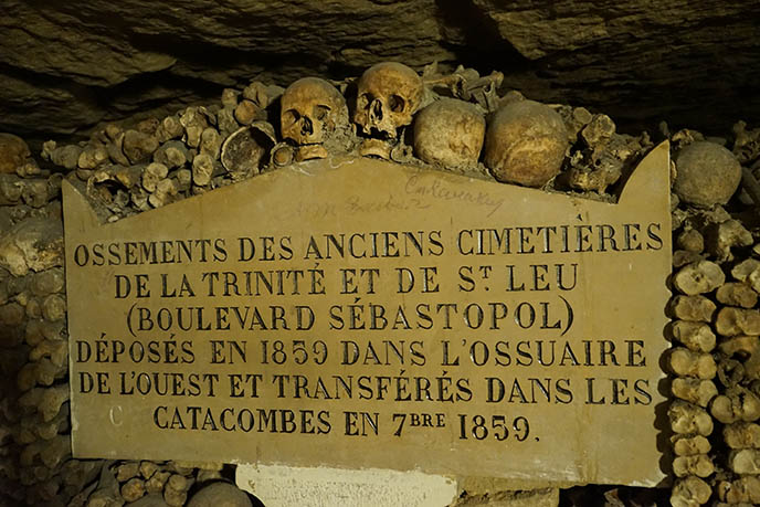 paris ossuary haunted scary goth catacomb