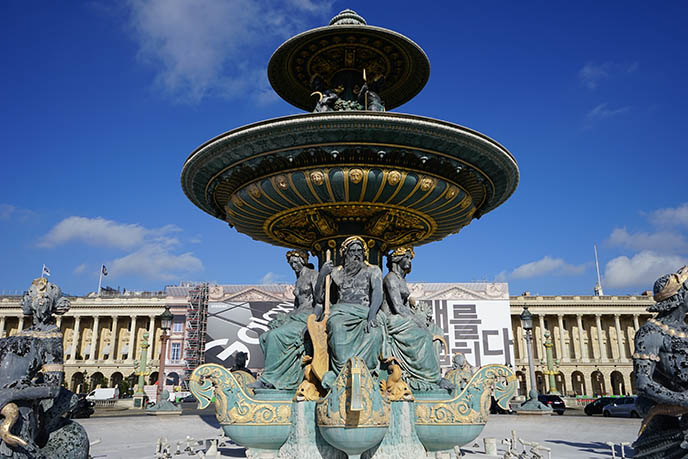 Fontaine des Fleuves paris concorde fountain