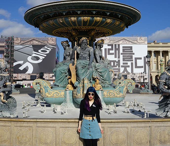 french fashion blogger outfit, paris valfre top skirt