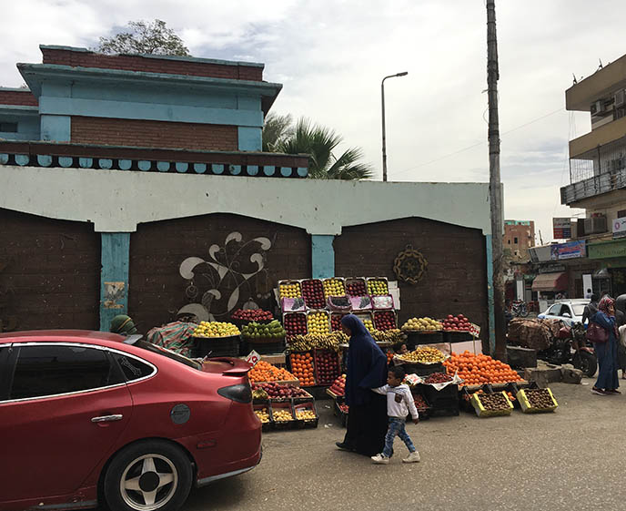 aswan local market egypt 