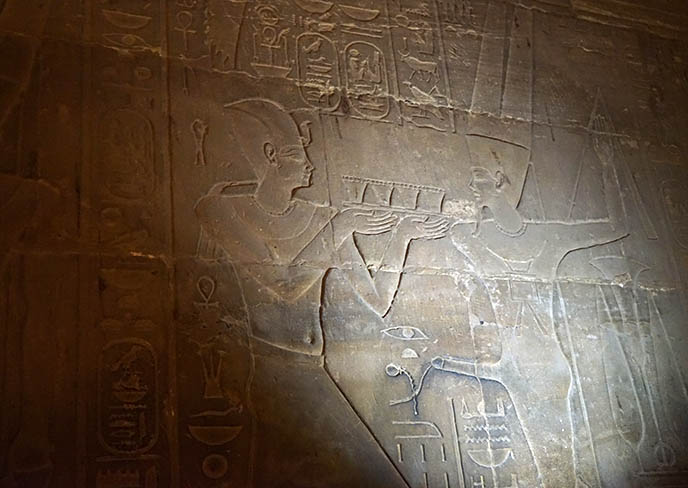 luxor temple carving sperm semen