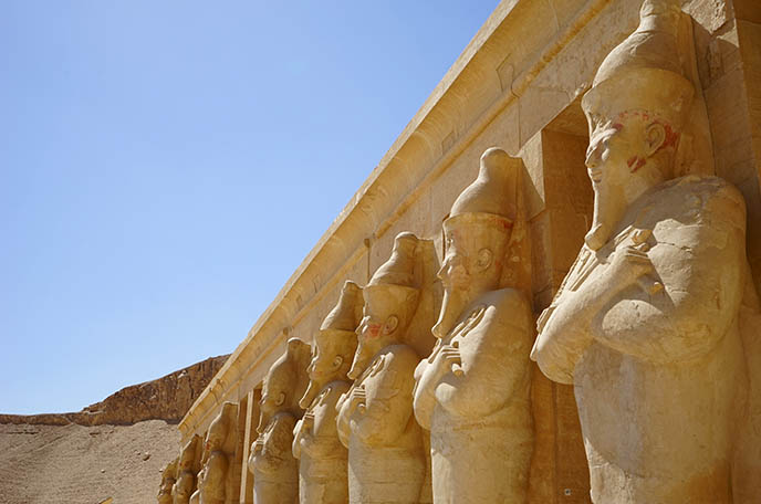 figures of queen hatshepsut bearded