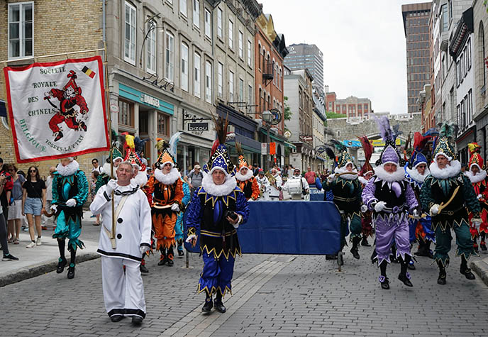 belgian carnival parade old quebec