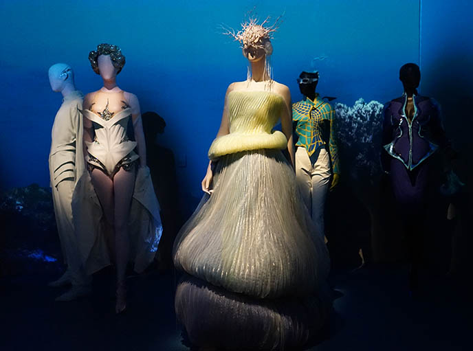 thierry mugler futuristic strange gowns