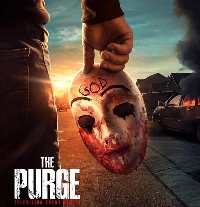 the purge season 2 poster god mask usa network