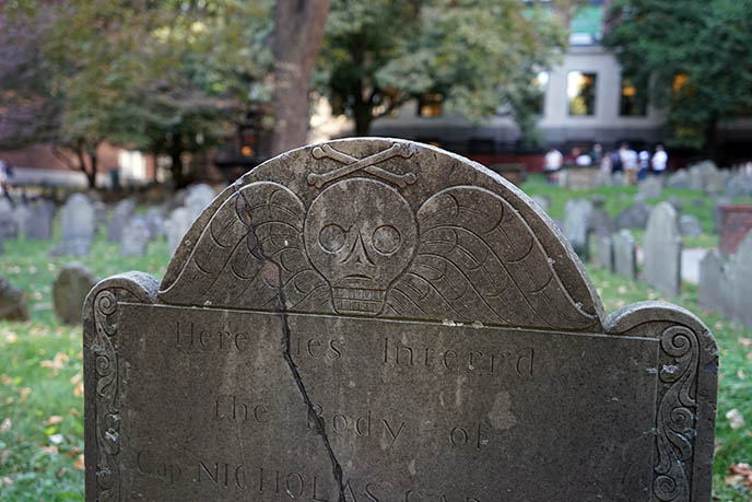 boston famous graves granary burial ground