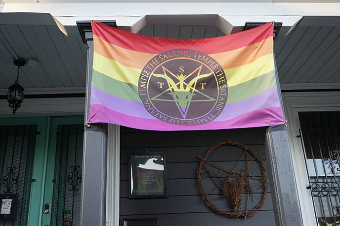 satanic temple pride rainbow flat lgbt gay