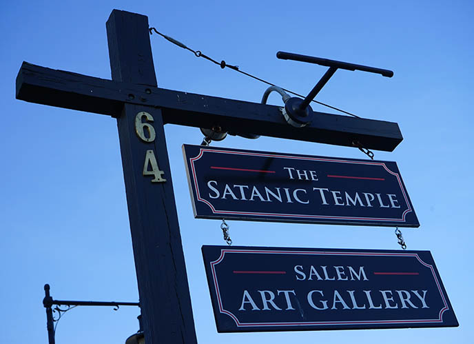 visit the satanic temple Salem Art Gallery massachussetts