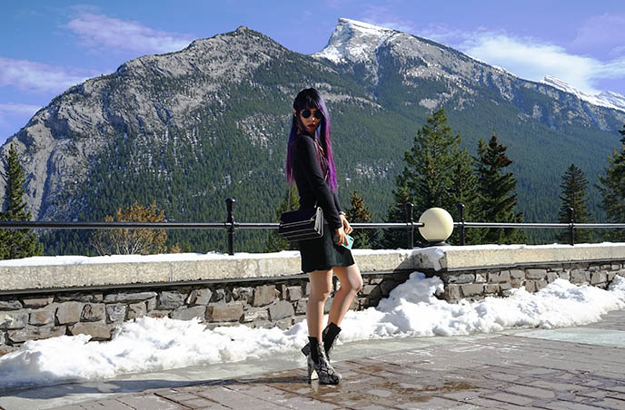 Banff Alberta Fashion Blogger Winter Getaway Block Kitchen Bar Restaurant Menu Fairmont Banff Springs Hotel La Carmina Blog Alternative Fashion Goth Travel Subcultures