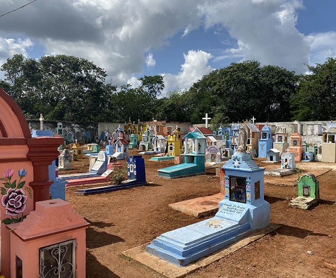 Ghost In Cemetery In Mexico