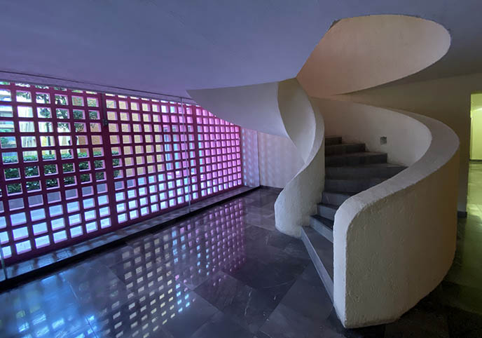 modern mexico city design art hotels winding staircase