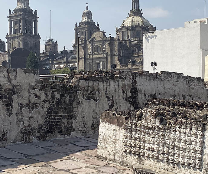 templo mayor skull rack temple sacrifice victims