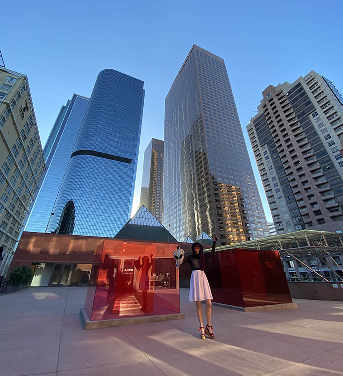 downtown la The Geffen Contemporary at MOCA entrance exterior