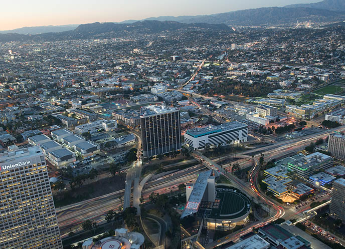 night views los angeles sky space slide