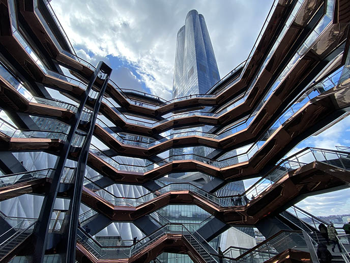 new york hudson yards vessel honeycomb buiding