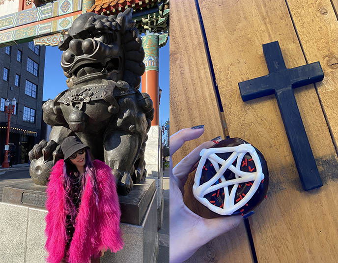 pentagram donut voodoo donuts diablo rex pentacle satan donuts