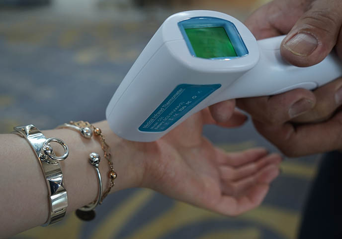 temperature check gun infrared thermometer screening