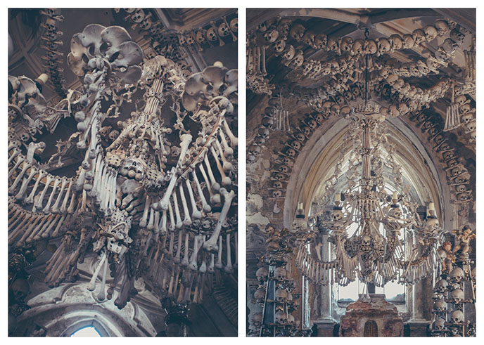 sedlec ossuary skulls prague skeleton church