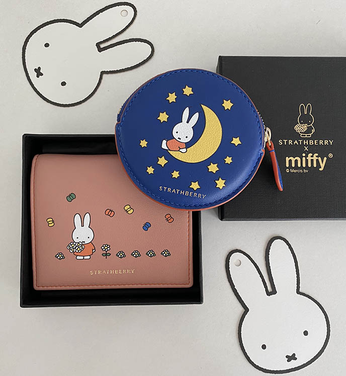 Strathberry x Miffy collection bags totes wallets coin purses