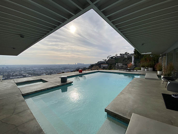 stahl house swimming pool, hollywood architecture