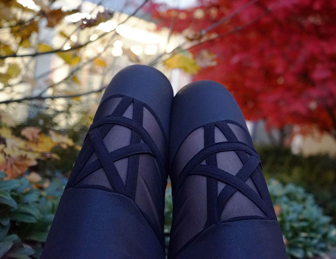 pentagram stars tights leggings black 