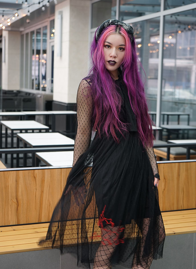 Goth inspired outlet outfits