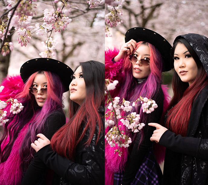 japanese goths cherry blossom festival sakura flowers