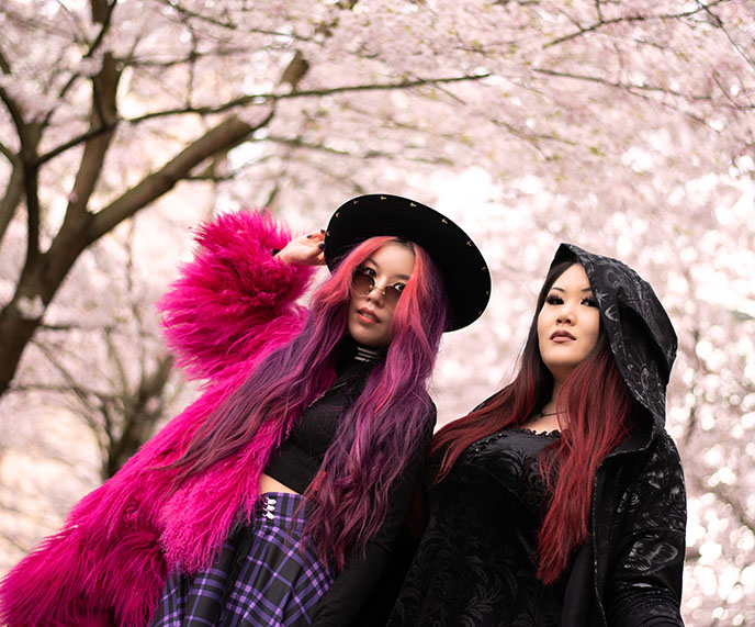 Soft Grunge, Nu Goth, Pastel goth, Egirl aesthetic alternative e-girl clothes