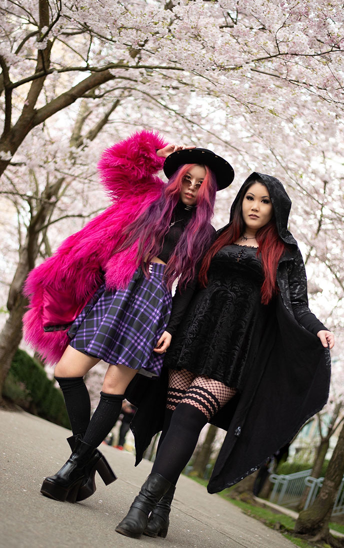 pastel goth fashion outfits grunge gothic women's clothing