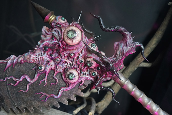 many eyeballs bizarre art monster