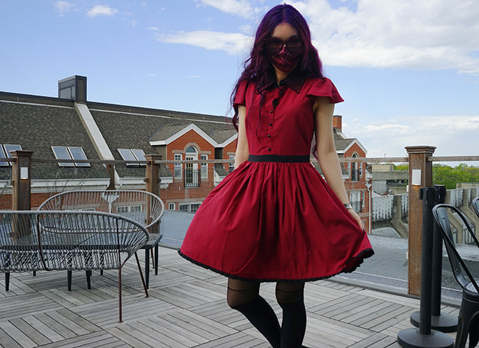 red gothic dress sourpuss clothing dresses