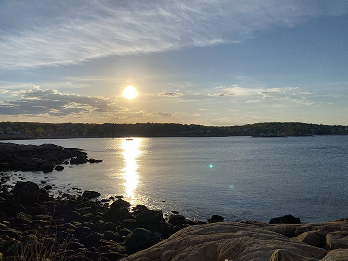 Rockport Massachusetts beach sunset ocean