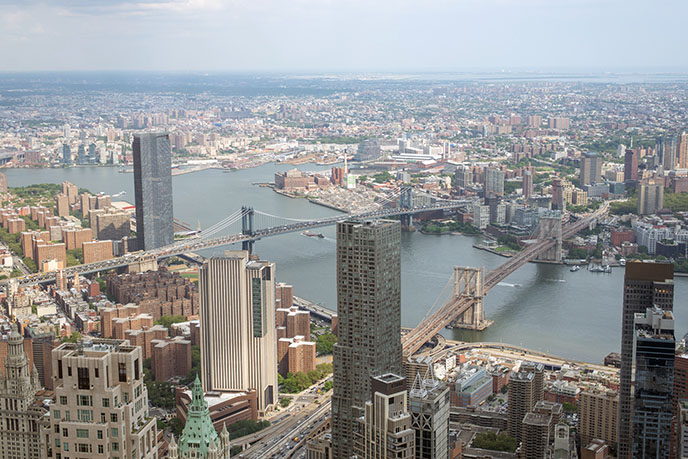 360 degree view top of One World Trade Center