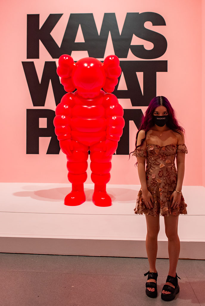 kaws red chum michelin man what party exhibit bklyn